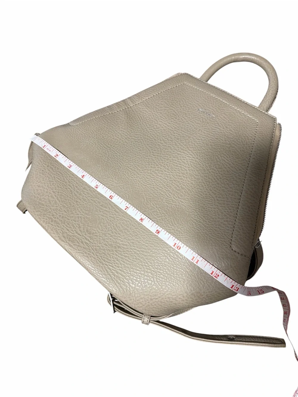 Matt & Nat Taupe Beige Top-Handle Backpack